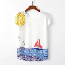 Load image into Gallery viewer, Kawaii Cute Style Bird Print T-shirt