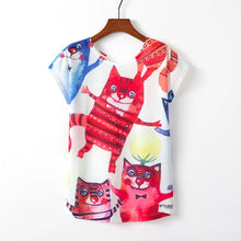 Load image into Gallery viewer, Kawaii Cute Style Bird Print T-shirt