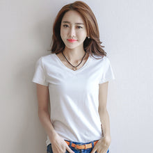 Load image into Gallery viewer, Summer  Slim White T-Shirt